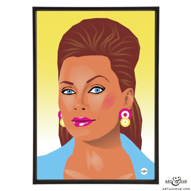 Wilhelmina Slater stylish pop art illustration by Art & Hue