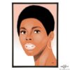 Gloria Hendry stylish pop art illustration by Art & Hue