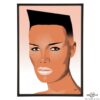 Grace Jones stylish pop art illustration by Art & Hue