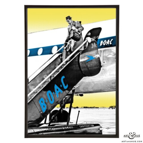 BOAC Airstairs stylish pop art by Art & Hue