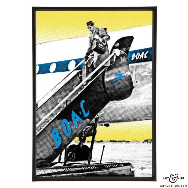 BOAC Airstairs stylish pop art by Art & Hue