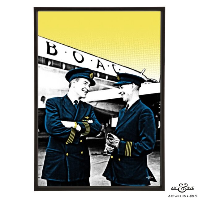 BOAC Pilots stylish pop art by Art & Hue