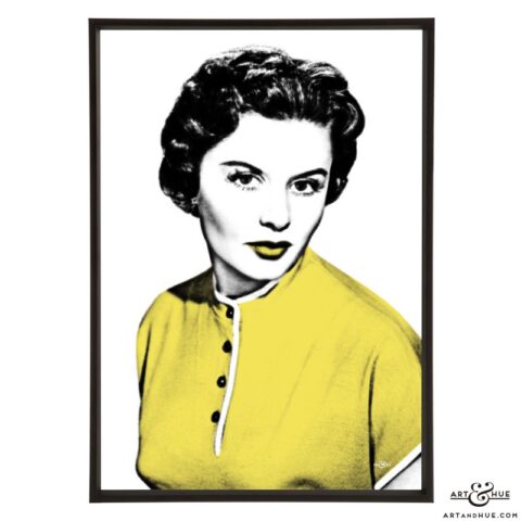 Eunice Gayson stylish pop art by Art & Hue