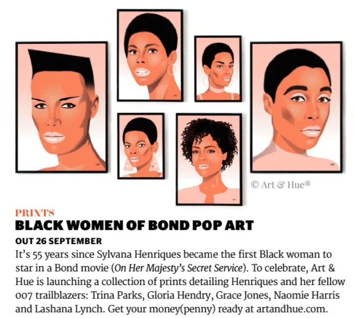 Black Women of Bond in Total Film magazine