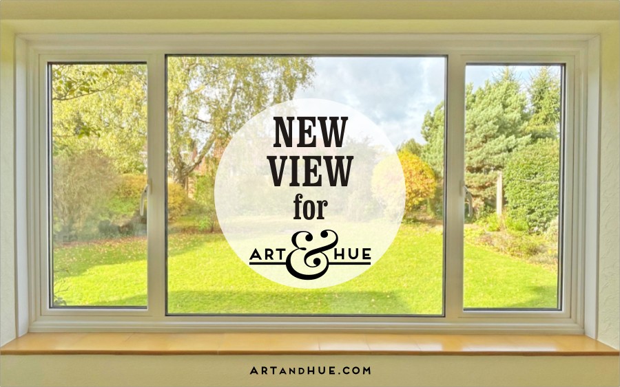 New View for Art & Hue - window