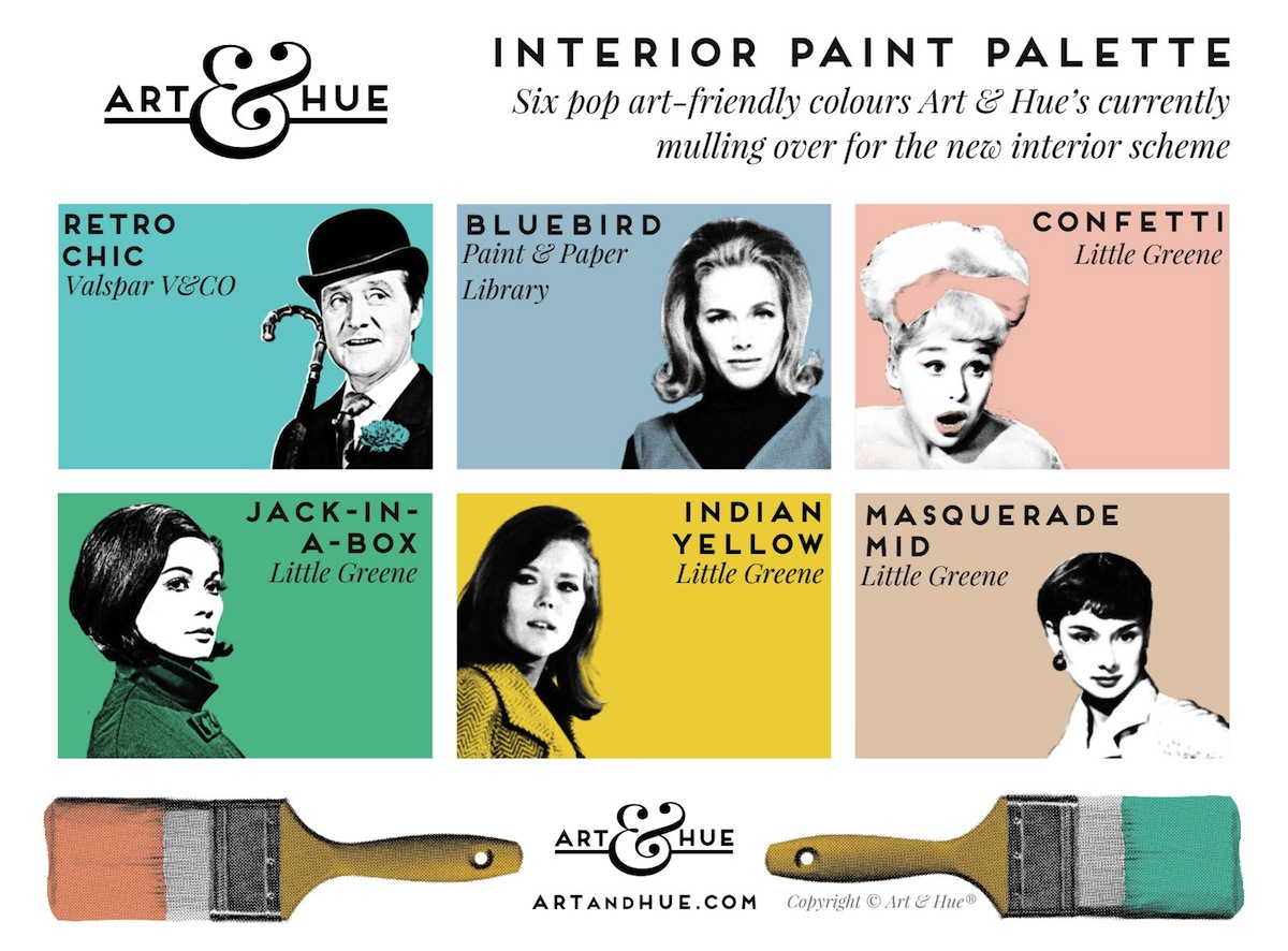 Mulling pop-art friendly paint colours