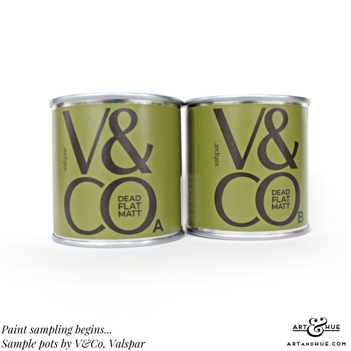 Valspar V&CO paint sample pots