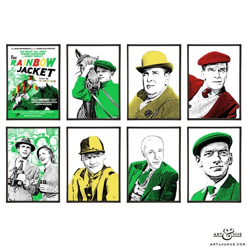 The Rainbow Jacket group of eight stylish pop art prints by Art & Hue