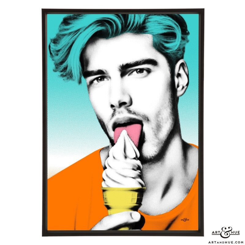 Airy Dairy pop art print by Art & Hue