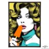 Glamsicle stylish ice pop art print by Art & Hue