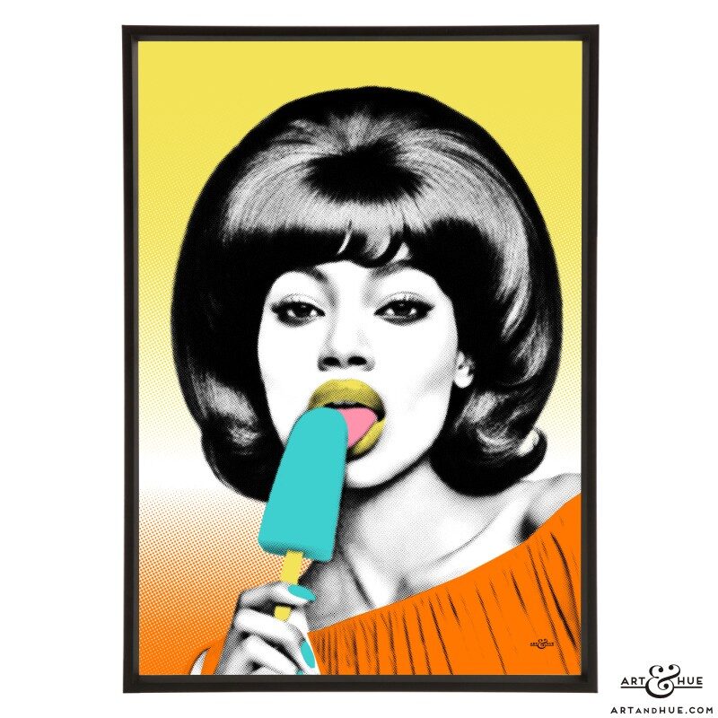 Ice Pop stylish ice pop art print by Art & Hue