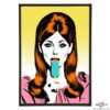 Ice Queen stylish ice pop art print by Art & Hue