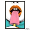 Ice Lolly stylish ice pop art print by Art & Hue
