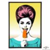 Lols stylish ice pop art print by Art & Hue