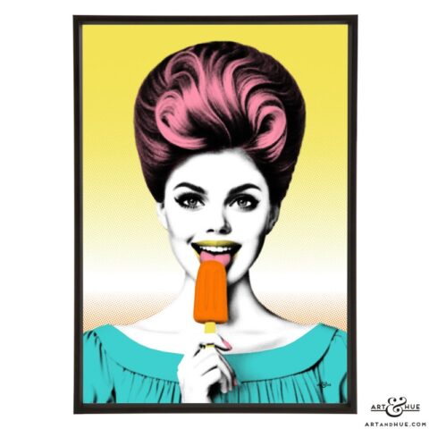 Lols stylish ice pop art print by Art & Hue