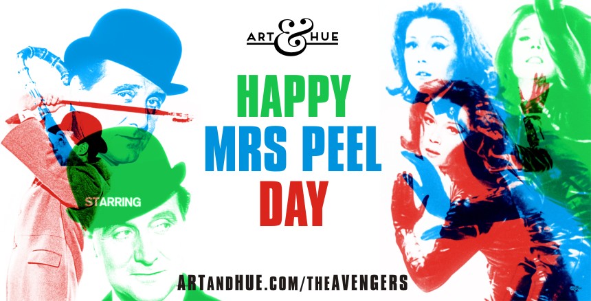 Happy Mrs Emma Peel Day from Art & Hue!