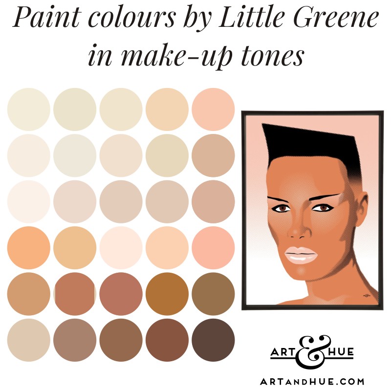 Wall Makeup colours by Little Greene