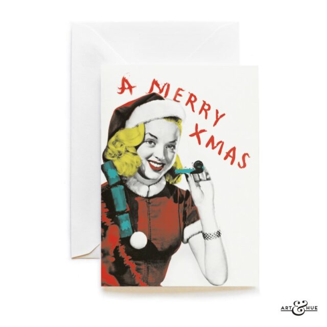 Diana Dors Merry Xmas card by Art & Hue