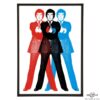 Triple Gambit stylish pop art print by Art & Hue