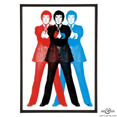 Triple Gambit stylish pop art print by Art & Hue