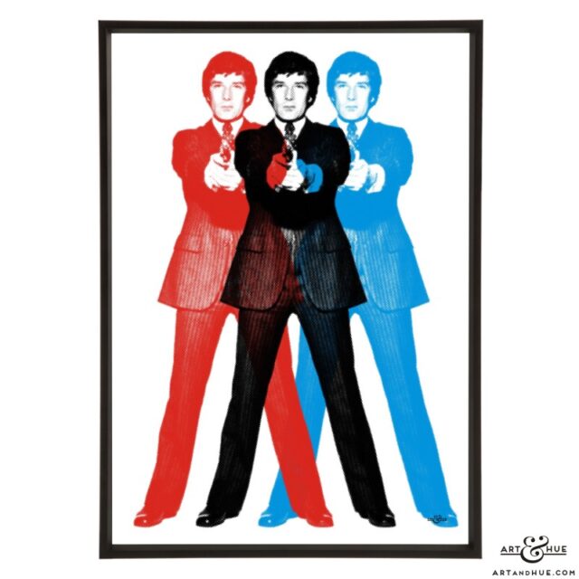 Triple Gambit stylish pop art print by Art & Hue