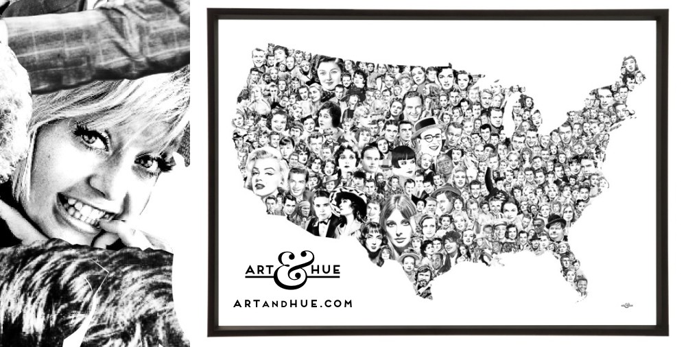 Goldie Hawn Movie Map of America