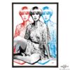 Triple Purdey stylish pop art print by Art & Hue