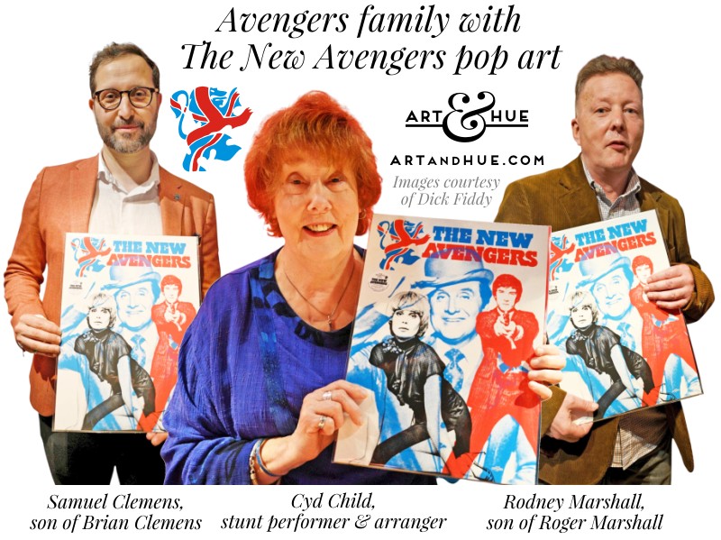 Avengers family with The New Avengers pop art