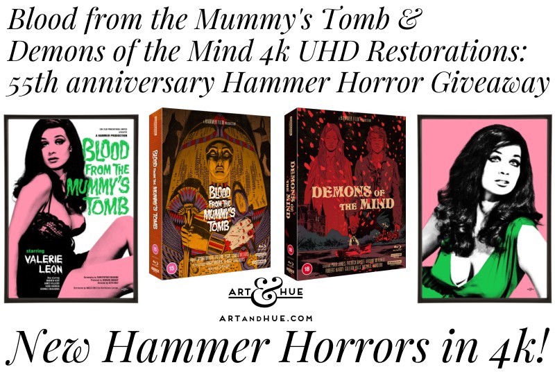 Blood from the Mummy's Tomb 4k UHD Restoration: 55th anniversary Hammer Horror Giveaway from Art & Hue